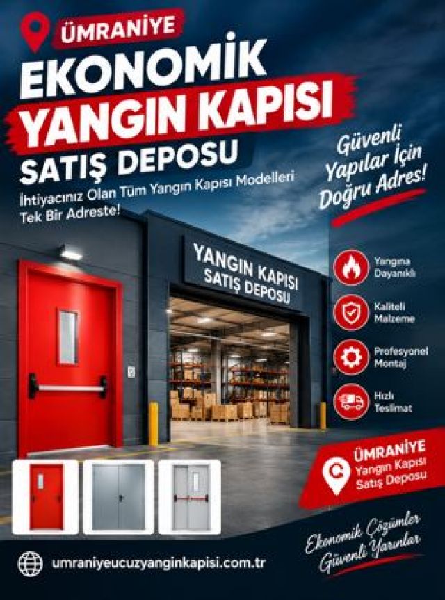 Ümraniye Ucuz Yangın Kapısı Satış Deposu | Ekonomik Fiyat
